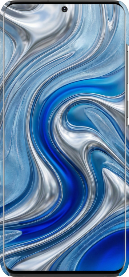 3D пластиковый матовый чехол Liquid Chrome для Samsung Galaxy S20 Plus - 6781m-1822 изображение 