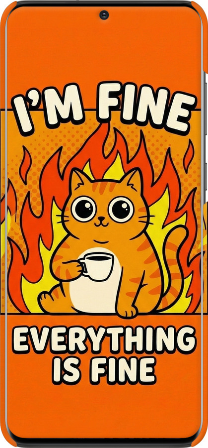 3D пластиковий матовий чехол Funny Cat для Samsung Galaxy S20 Plus - 6786m-1822 изображение 