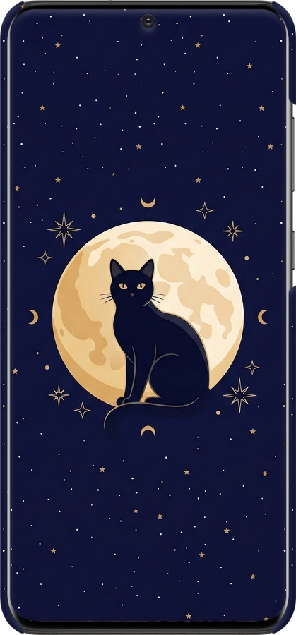 3D пластиковий матовий чехол Cute Cat Celestial/Witchy для Samsung Galaxy S20 Plus - 6787m-1822 изображение 