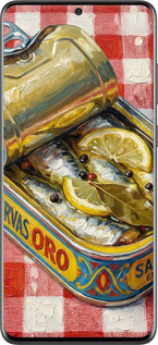 Силиконовый чехол Vintage Sardine Tin Phone для Samsung Galaxy S20 Plus - 6772u-1822 изображение 