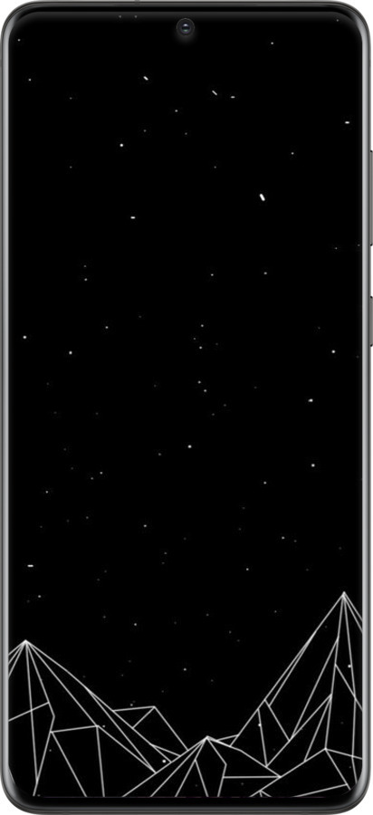 2D пластиковый чехол Черно белые абстрактные горы для Samsung Galaxy S20 Plus - 6437t-1822 изображение 