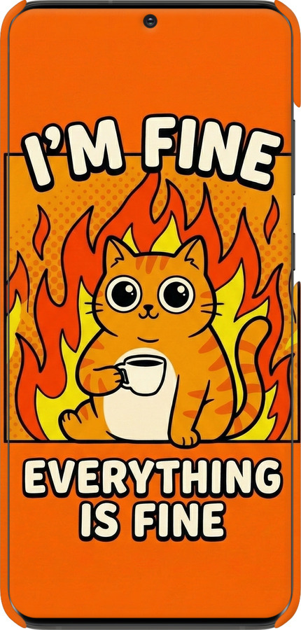 3D пластиковий матовий чехол Funny Cat для Samsung Galaxy S20 Ultra - 6786m-1831 изображение 