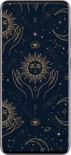 TPU чехол Celestial Harmony: Sun & Moon Gold Mystic Pattern для Samsung Galaxy S20 - 6778b-1824 изображение 