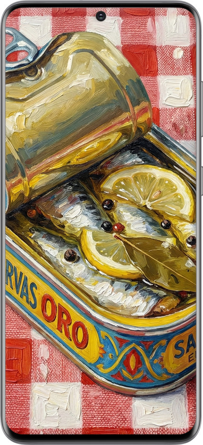 TPU чехол Vintage Sardine Tin Phone для Samsung Galaxy S20 - 6772b-1824 изображение 