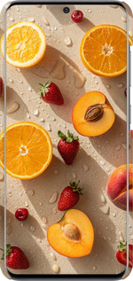 3D пластиковый матовый чехол Фрукты 3 для Samsung Galaxy S20 - 6703m-1824 изображение 