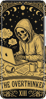 3D пластиковый матовый чехол The Overthinker для Samsung Galaxy S20 - 6774m-1824 изображение 