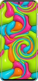 3D пластиковый матовый чехол Y2K Jelly Dream для Samsung Galaxy S20 - 6780m-1824 изображение 
