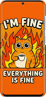 3D пластиковый матовый чехол Funny Cat для Samsung Galaxy S20 - 6786m-1824 изображение 