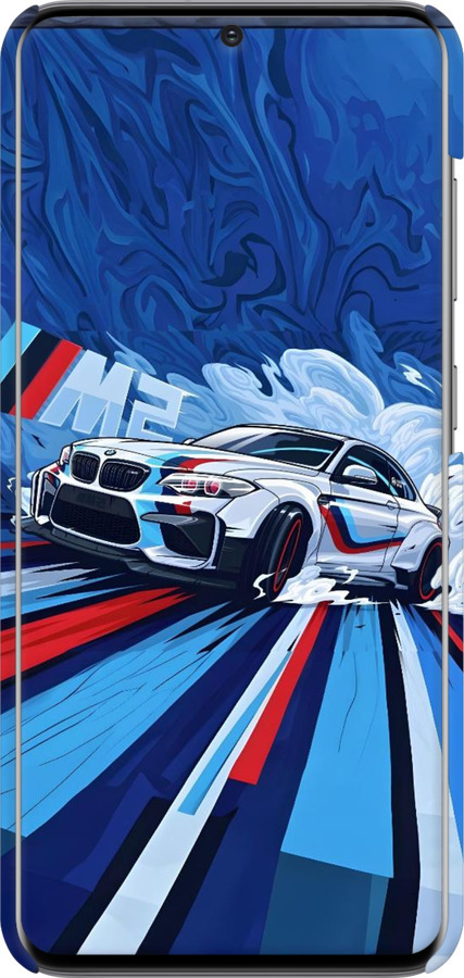 3D пластиковый матовый чехол БМВ для Samsung Galaxy S20 - 6292m-1824 изображение 