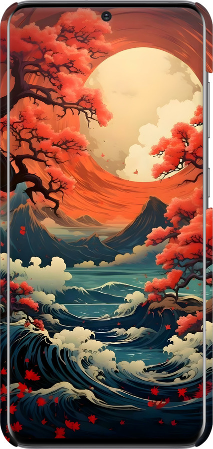 3D пластиковий матовий чехол Природа Японії для Samsung Galaxy S20 - 6327m-1824 изображение 