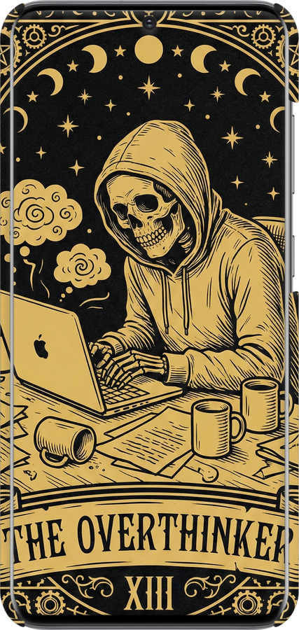 3D пластиковый матовый чехол The Overthinker для Samsung Galaxy S20 - 6774m-1824 изображение 