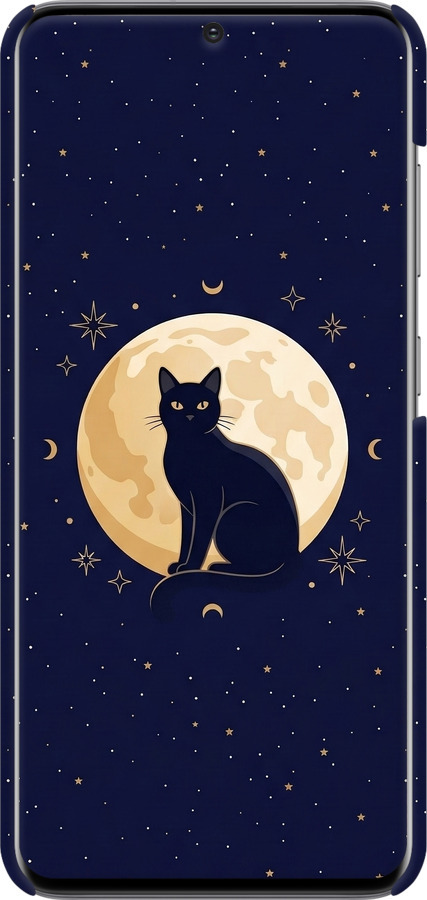 3D пластиковый матовый чехол Cute Cat Celestial/Witchy для Samsung Galaxy S20 - 6787m-1824 изображение 