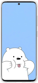 Силикон с усиленными углами чехол Милый мишка для Samsung Galaxy S20 - 6357sp-1824 изображение 