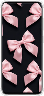 Силіконовий протиударний с посиленими кутами чехол Coquette Ribbons Dark Coquette для Samsung Galaxy S20 - 6767sp-1824 изображение 