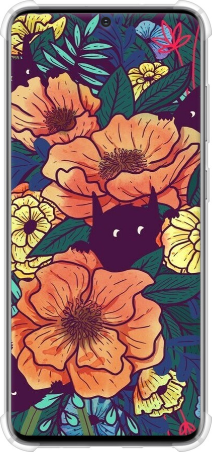 Силикон с усиленными углами чехол С изображением полевых цветов для Samsung Galaxy S20 - 6419sp-1824 изображение 