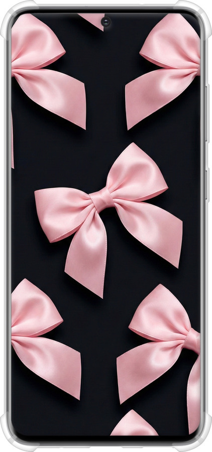 Силіконовий протиударний с посиленими кутами чехол Coquette Ribbons Dark Coquette для Samsung Galaxy S20 - 6767sp-1824 изображение 