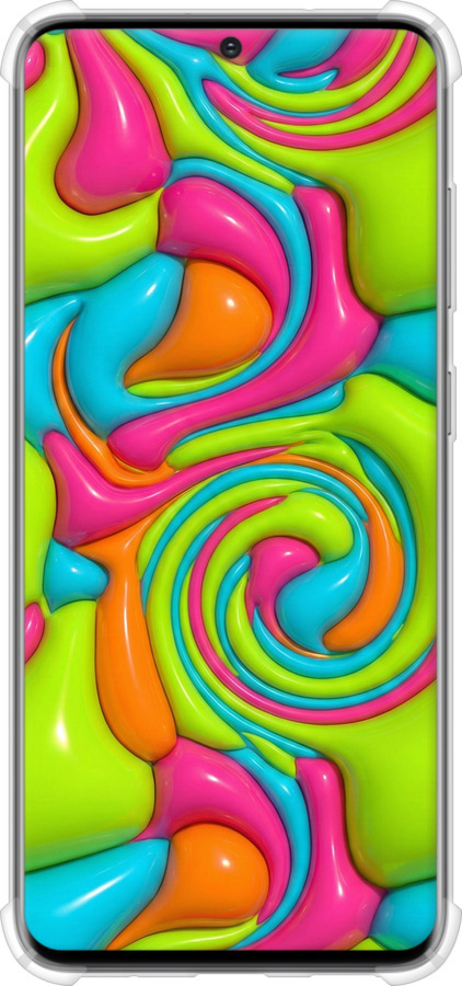 Силикон с усиленными углами чехол Y2K Jelly Dream для Samsung Galaxy S20 - 6780sp-1824 изображение 
