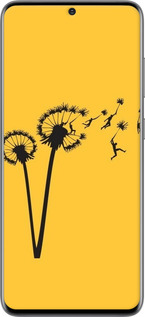 Силиконовый чехол Минимализм одуванчики для Samsung Galaxy S20 - 6449u-1824 изображение 