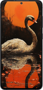 TPU чехол Лебідь для Samsung Galaxy S21 FE - 5964b-2302 изображение 