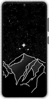 Чехол Bumper чехол Минималистический горный пейзаж для Samsung Galaxy S21 FE - 6438pc-2302 изображение 