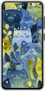 Чохол Bumper чехол Із зображенням котячого лісу для Samsung Galaxy S21 FE - 6447pc-2302 изображение 