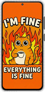 Чохол Bumper чехол Funny Cat для Samsung Galaxy S21 FE - 6786pc-2302 изображение 