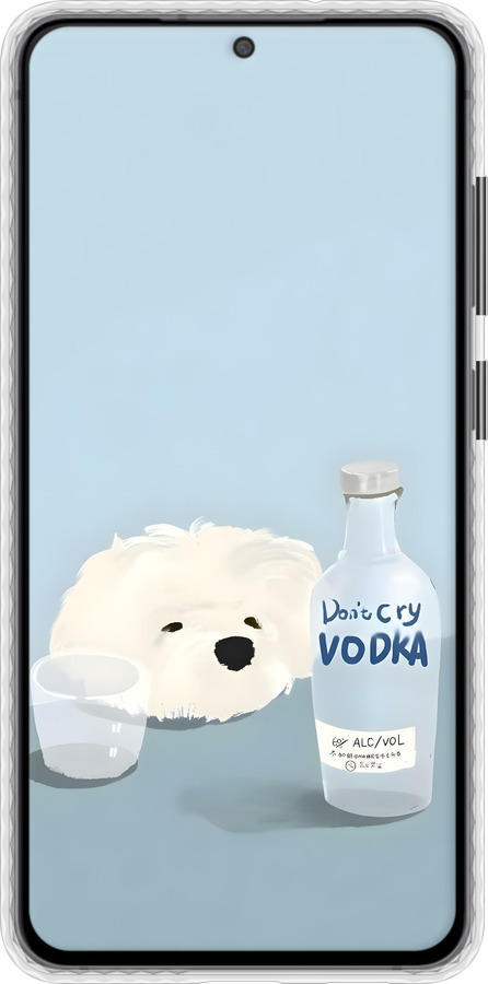 Чехол Bumper чехол Пес водка для Samsung Galaxy S21 FE - 6368pc-2302 изображение 