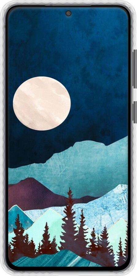 Чехол Bumper чехол Горная идиллия ночной пейзаж для Samsung Galaxy S21 FE - 6488pc-2302 изображение 
