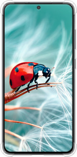 Силикон с усиленными углами чехол Божья коровка для Samsung Galaxy S21 FE - 6049sp-2302 изображение 
