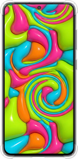 Силикон с усиленными углами чехол Y2K Jelly Dream для Samsung Galaxy S21 FE - 6780sp-2302 изображение 