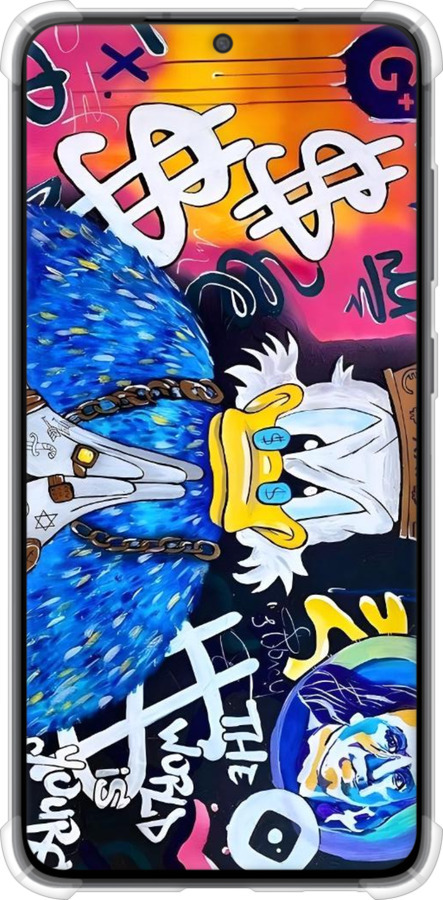 Силикон с усиленными углами чехол Скрудж 2 для Samsung Galaxy S21 FE - 6285sp-2302 изображение 