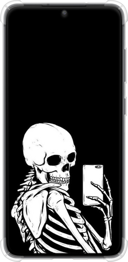 Силикон с усиленными углами чехол Скелет делает Selfie для Samsung Galaxy S21 FE - 6535sp-2302 изображение 