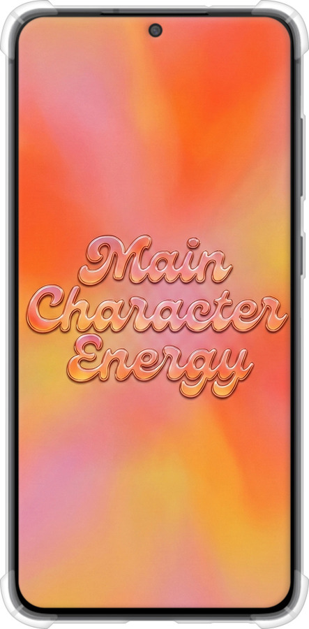 Силикон с усиленными углами чехол Aura Gradient Main Character Energy Aesthetic Y2K для Samsung Galaxy S21 FE - 6783sp-2302 изображение 