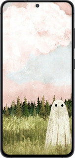 Силиконовый чехол Привидение для Samsung Galaxy S21 FE - 6401u-2302 изображение 