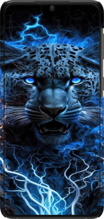 3D пластиковий матовий чехол Крижаний леопард для Samsung Galaxy S21 Plus - 6460m-2115 изображение 