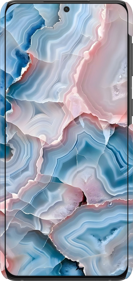 3D пластиковый матовый чехол Мрамор для Samsung Galaxy S21 Plus - 6306m-2115 изображение 