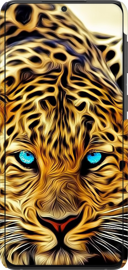 3D пластиковий матовий чехол Леопард для Samsung Galaxy S21 Plus - 6611m-2115 изображение 
