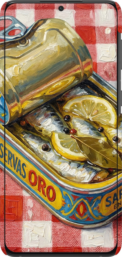 3D пластиковый матовый чехол Vintage Sardine Tin Phone для Samsung Galaxy S21 Plus - 6772m-2115 изображение 