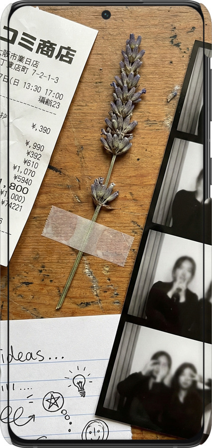 3D пластиковый матовый чехол Aesthetic Scrapbook Collage для Samsung Galaxy S21 Plus - 6773m-2115 изображение 