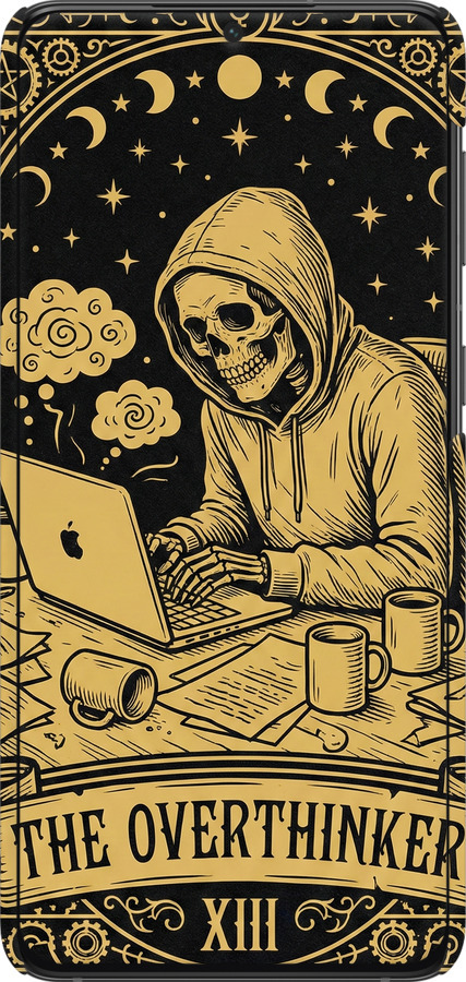 3D пластиковий матовий чехол The Overthinker для Samsung Galaxy S21 Plus - 6774m-2115 изображение 