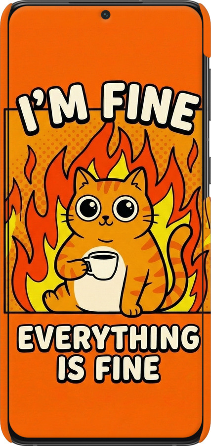 3D пластиковый матовый чехол Funny Cat для Samsung Galaxy S21 Plus - 6786m-2115 изображение 