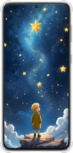 Силикон с усиленными углами чехол Маленький принц для Samsung Galaxy S21 Plus - 6326sp-2115 изображение 