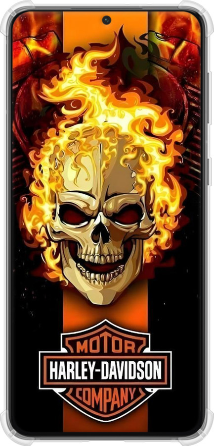 Силикон с усиленными углами чехол Харлей девидсон для Samsung Galaxy S21 Plus - 6370sp-2115 изображение 