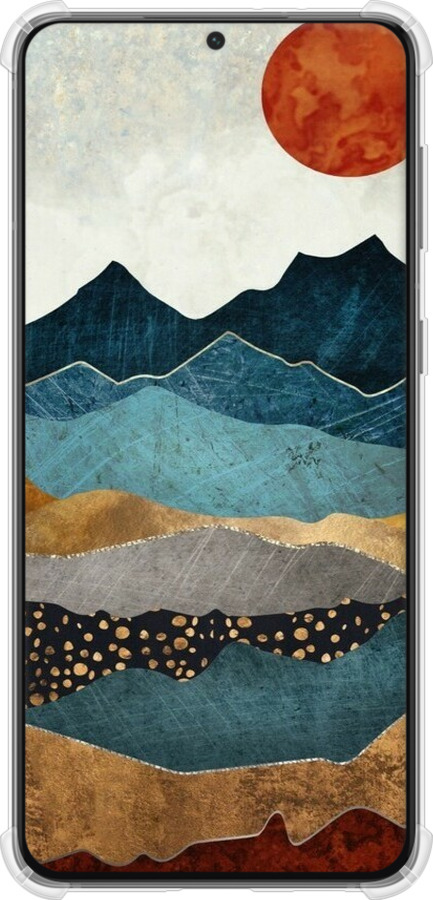 Силикон с усиленными углами чехол Янтарный закат для Samsung Galaxy S21 Plus - 6475sp-2115 изображение 