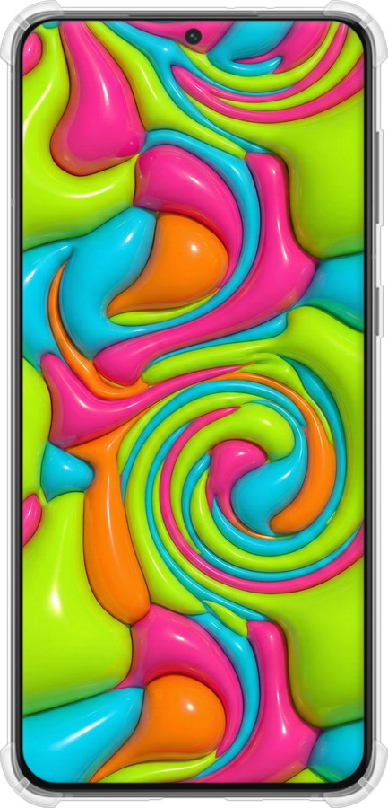 Силикон с усиленными углами чехол Y2K Jelly Dream для Samsung Galaxy S21 Plus - 6780sp-2115 изображение 