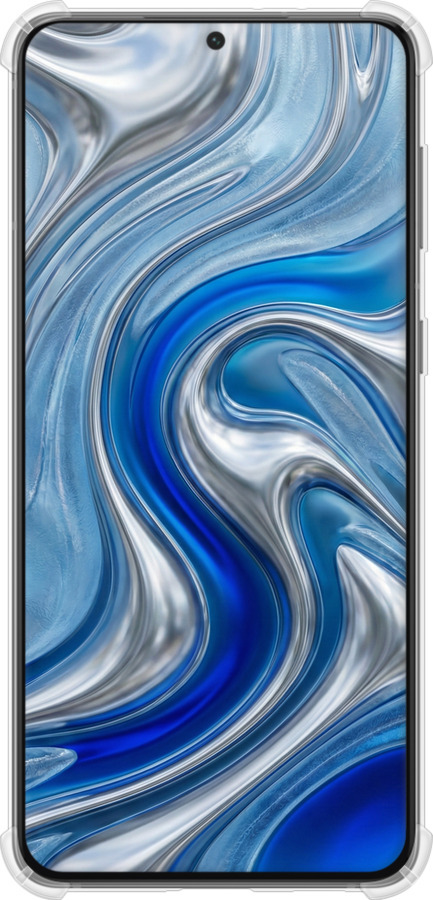 Силіконовий протиударний с посиленими кутами чехол Liquid Chrome для Samsung Galaxy S21 Plus - 6781sp-2115 изображение 