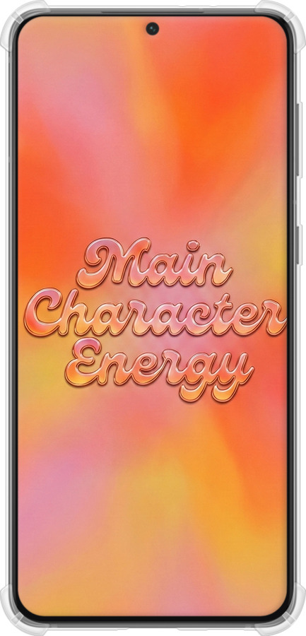 Силіконовий протиударний с посиленими кутами чехол Aura Gradient Main Character Energy Aesthetic Y2K для Samsung Galaxy S21 Plus - 6783sp-2115 изображение 