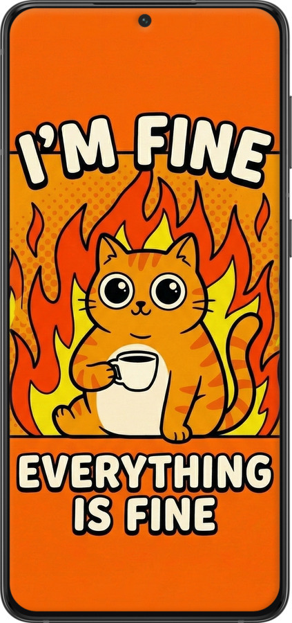 2D пластиковый чехол Funny Cat для Samsung Galaxy S21 Plus - 6786t-2115 изображение 