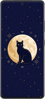 TPU чехол Cute Cat Celestial/Witchy для Samsung Galaxy S21 Ultra (5G) - 6787b-2116 изображение 