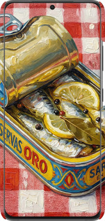 3D пластиковый матовый чехол Vintage Sardine Tin Phone для Samsung Galaxy S21 Ultra (5G) - 6772m-2116 изображение 